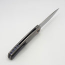 Holt Bladeworks Outlaw w/ Titanium Feather Burnished Handles & Uddeholm Vanax SuperClean, Near Mirror 195