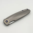 Holt Bladeworks Outlaw w/ Titanium Feather Burnished Handles & Uddeholm Vanax SuperClean, Near Mirror 195