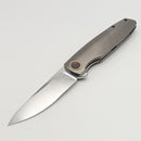 Holt Bladeworks Outlaw w/ Titanium Flux Burnished Handles & Bohler M390, Stonewashed 1.0 194