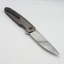 Holt Bladeworks Outlaw w/ Titanium Flux Burnished Handles & Bohler M390, Stonewashed 1.0 194