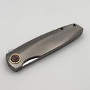 Holt Bladeworks Outlaw w/ Titanium Flux Burnished Handles & Bohler M390, Stonewashed 1.0 194