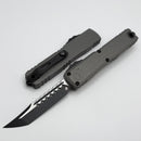 Microtech Ultratech ZBP Hellhound Tactical w/ Natural Clear Handle Signature Series 1119-1NCS
