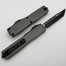 Microtech Ultratech ZBP Hellhound Tactical w/ Natural Clear Handle Signature Series 1119-1NCS