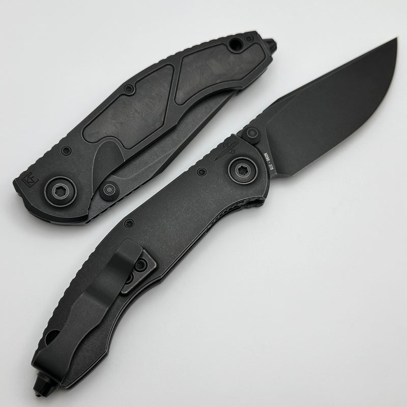 Custom Knife Factory & Anthony Marfione Sokosha Blackwash/Carbon Fiber w/ Blackwash M398