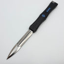 Marfione Custom Nemesis IV Black Handle w/ Blue Accents & D/E Compound Ground Cracked Ice