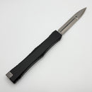 Marfione Custom Nemesis IV Black Handle w/ Blue Accents & D/E Compound Ground Cracked Ice