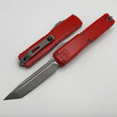 Microtech Ultratech ZBP Tanto Apocalyptic M390MK w/ Red Handle 1123-10APRD