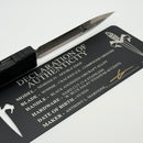 Marfione Custom Nemesis IV Black Handle w/ Blue Accents & D/E Compound Ground Cracked Ice