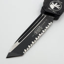 Microtech Scarab Executive w/ Black Handle & T/E Full Serrated Black 154-CM (Consignment)