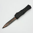 Marfione Custom Hera II Mini Double Slum Ground Baker Forge Core Coppermai Damascus D/E w/ Black Claw Burst Deep Engraved Handle