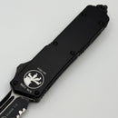 Microtech Scarab Executive w/ Black Handle & T/E Full Serrated Black 154-CM (Consignment)