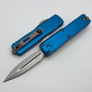 Microtech UTX-85 Gen III w/ Blue Handle & Stonewash D/E M390MK 1232-10BL