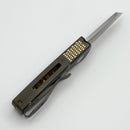 Pro-Tech Runt 5 AlBronze Handle w/ Pearl button & LynchNW Clip & Stonewash MagnaCut Reverse Tanto R5410 (Consignment)