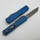 Microtech Ultratech ZBP Tanto Apocalyptic M390MK w/ Blue Handle 1123-10APBL