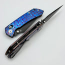 Kansept Knives Fenrir Crossbar Lock Timascus Handles w/ Blackwash S35VN K1034V6
