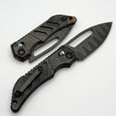Heretic Custom Koschei Slotted Copper Chemtina Handles & Vegas Forge Reptilian Damascus