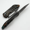 Heretic Custom Koschei Slotted Copper Chemtina Handles & Vegas Forge Reptilian Damascus
