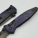 Marfione Select Microtech Socom Delta Ram-Lok Purple Haze Carbon Fiber Handles & DLC Spear Point M390MK NCB Exclusive 159RL-1DLCTSMS1