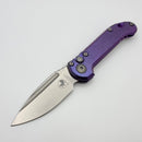 Pre-Owned Microtech Marfione Select LUDT Gen III Purple Haze Slab Side Titanium Handles w/ Purple Accents & Stonewash S/E 1135-10MS9