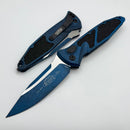 Microtech Socom Elite Auto Black S/E Weathered Blue 160A-1WBL
