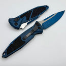 Microtech Socom Elite Auto Black S/E Weathered Blue 160A-1WBL