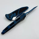 Microtech Socom Elite Auto Black S/E Weathered Blue 160A-1WBL