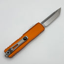 Microtech UTX-85 Gen IV w/ Orange Handle & Stonewash T/E M390MK 12334-10OR