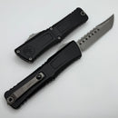 Microtech Knives Combat Troodon Gen III Apocalyptic Hellhound w/ Black Handle Signature Series 1219-10APS