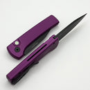 Pro-Tech Chavez Scapegoat Compact Auto Purple Aluminum Handle w/ Black Lip Pearl Button & DLC MagnaMax BSW26.Scapegoat.1