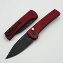 Pro-Tech Chavez Scapegoat Compact Auto Red Carbide Aluminum Handle w/ Black Lip Pearl Button & DLC MagnaMax BSW26.Scapegoat.2