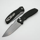 Pro-Tech Pallas Green Carbide Aluminum Handle w/ White Pearl Button & Stonewash MagnaCut BSW26.Pallas.1