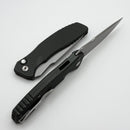 Pro-Tech Pallas Prototype Green Carbide Aluminum Handle w/ White Pearl Button & Stonewash MagnaCut BSW26.Pallas.1