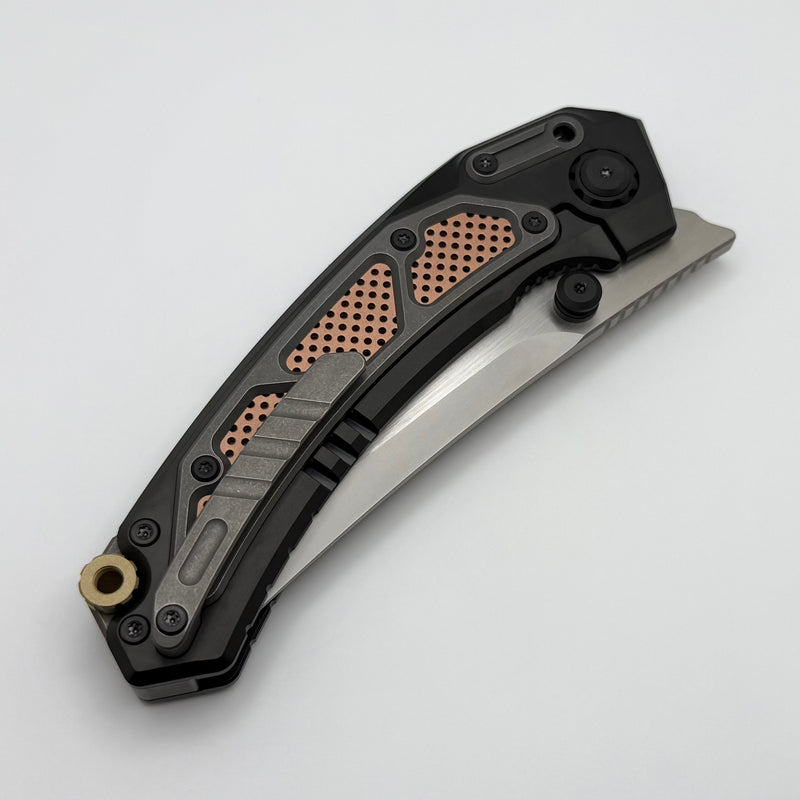 まあ3 Maxace Blacklight-01 PVD Titanium Handle w/ Copper & Brass Inlays & M3