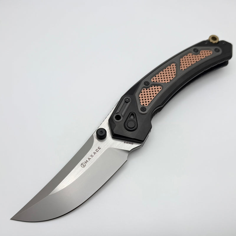 Maxace Blacklight-01 PVD Titanium Handle w/ Copper & Brass Inlays & M3