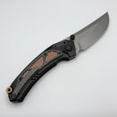 Maxace Blacklight-01 PVD Titanium Handle w/ Copper & Brass Inlays & M390