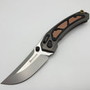 Maxace Blacklight-01 Stonewash Titanium Handle w/ Copper & Brass Inlays & M390