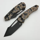 Heretic Knives Mini Pariah Manual Button Lock Duck Camo Handles w/ Black T/E MagnaCut H053-DC