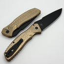 Pro-Tech Pallas Custom Weave AlBronze Handle w/ Mosaic Pin Button & DLC MagnaCut