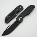 Pro-Tech Vero Designs Synapse 2 Auto Green Aluminum Handle w/ Black Lip Pearl Button & Two Tone DLC MagnaMax BSW26.VERO.1