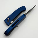 Pro-Tech Brend Auto Blue Aluminum Texture Handle & Two Tone DLC MagnaCut BSW26.Brend.1