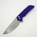 Pro-Tech Mordax Purple Nexus Handles w/ White Pearl Button & Stonewash MagnaCut