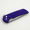 Pro-Tech Mordax Purple Nexus Handles w/ White Pearl Button & Stonewash MagnaCut
