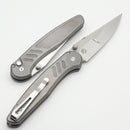 Pro-Tech Avalon Peace Neighbor Knurled 17-4 Steel Handle w/ Black Lip Pearl Button & Mike Irie Compound Polished 154CM