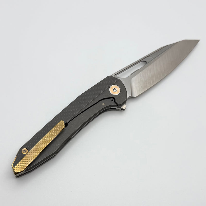 Munroe Metalworks Draugr Custom Checked Titanium Handle & S90V