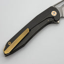 Munroe Metalworks Draugr Custom Checked Titanium Handle & S90V