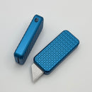 Rivery Manufacturing Zero Blue Frag Pattern Aluminum w/ Changeable Razor Blade