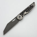 Hypercut Cretin Titanium Handles w/ Black Timascus Pivot Collars & S45VN