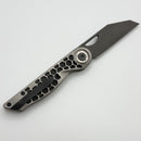 Hypercut Cretin Titanium Handles w/ Black Timascus Pivot Collars & S45VN
