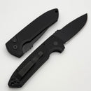 Pro-Tech Les George Rockeye Operator Carbide Black Handle w/ Tritium Button & DLC MagnaCut LG3106-OP