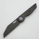 Hypercut Cretin Camo Carbon Handles w/ Black Timascus Pivot Collars & S45VN